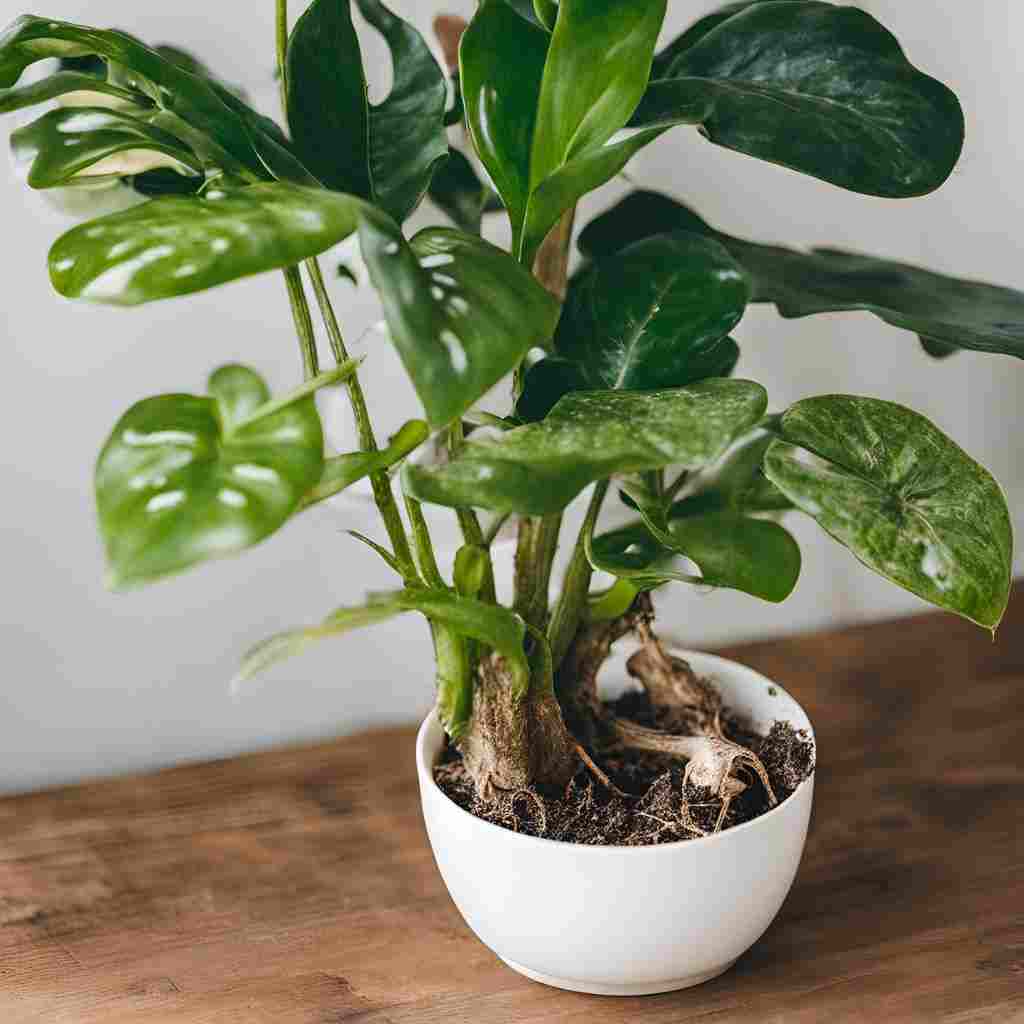 an example of root rot in houseplants displayed 